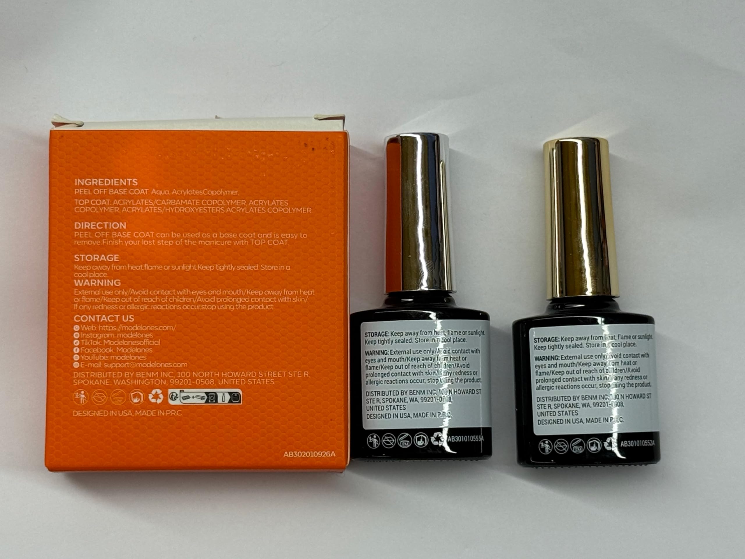modelones size scale next to coin showing compact 10ml travel-friendly benefit