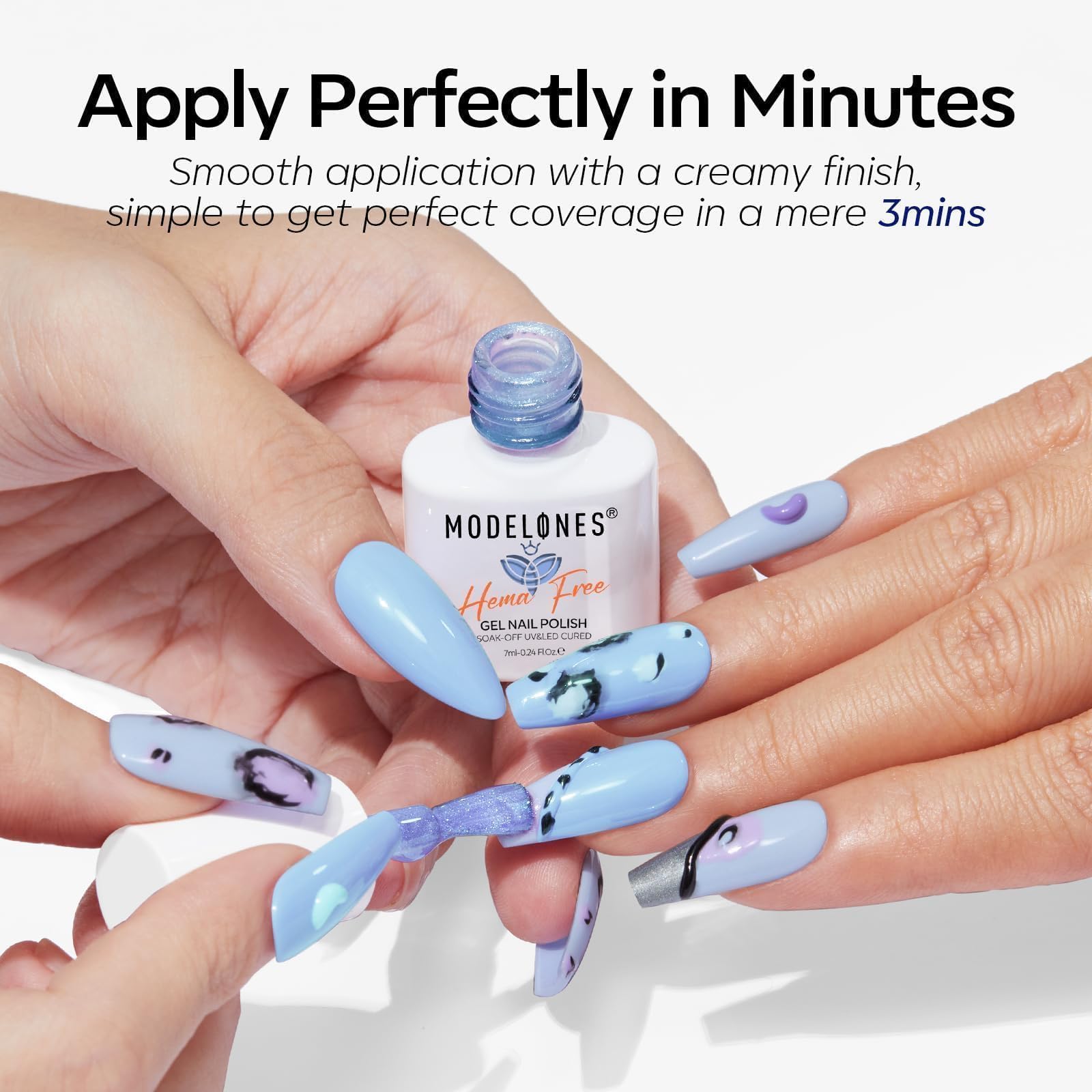 modelones bottle next to coin demonstrating compact size and travel-friendly benefit