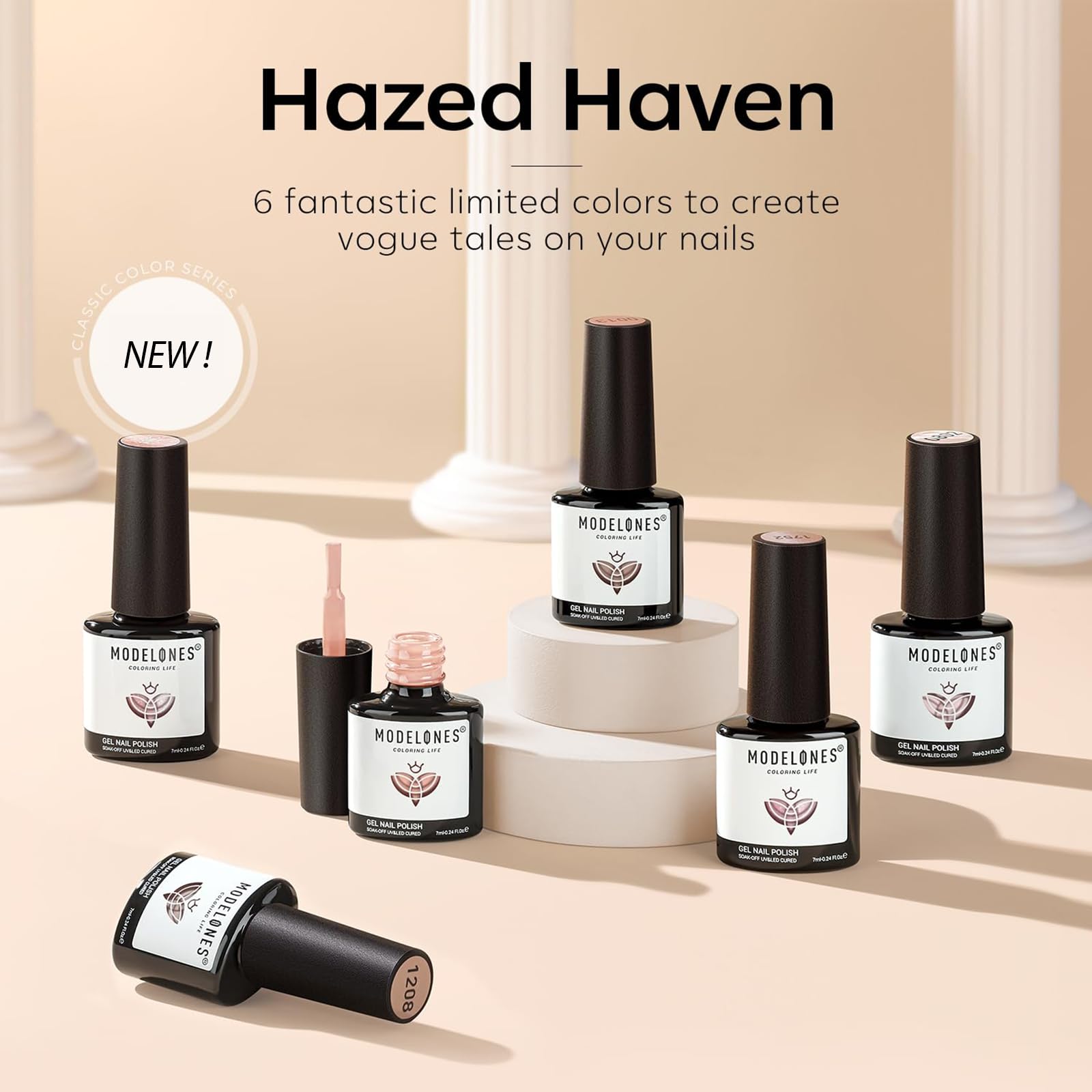 modelones size comparison with hand showing compact travel-friendly bottles