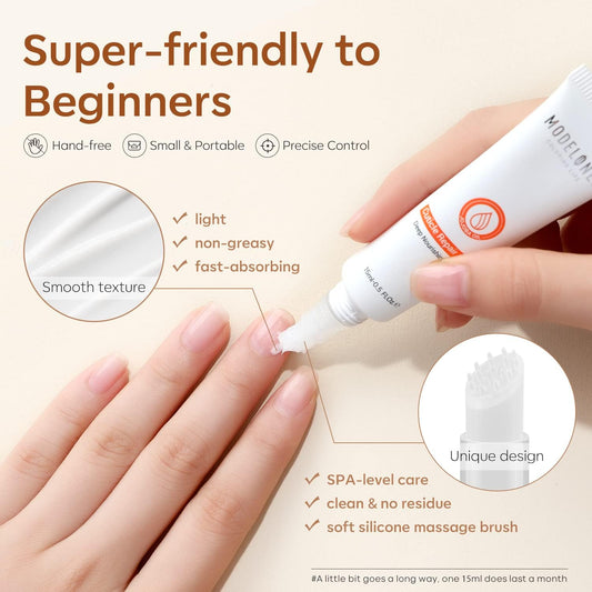 modelones soft silicone brush tip close-up for gentle massage and hygienic application