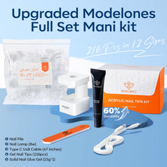 modelones solid glue gel bottle close-up for controlled application
