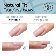 Modelones double-sided file and cuticle stick for precise fit and prep