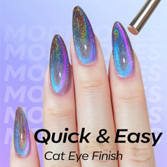 modelones swatch nail wheel showcasing color shifts and versatile finish benefit
