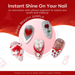 modelones swatches on nails showing accurate color payoff and salon-quality finish