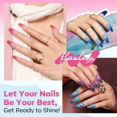 modelones temperature change demo on nails showing color shift with warmth