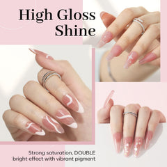 modelones texture close-up of jelly gel stroke illustrating self-leveling finish and buildable translucence