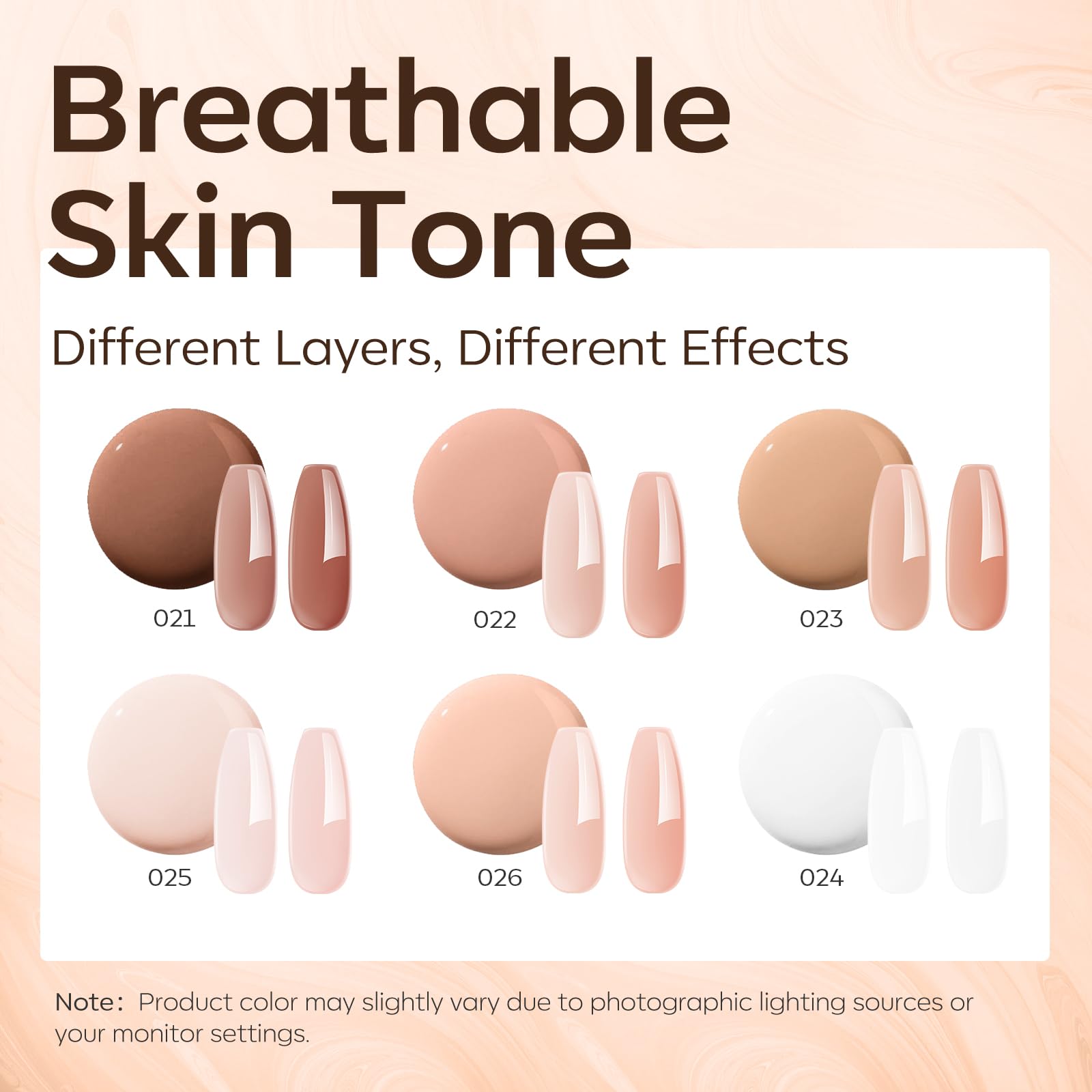 modelones close-up gel ribbon texture showing thick self-leveling benefit