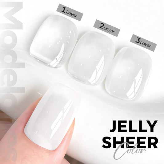 modelones texture closeup highlighting glossy jelly finish and smooth application benefit