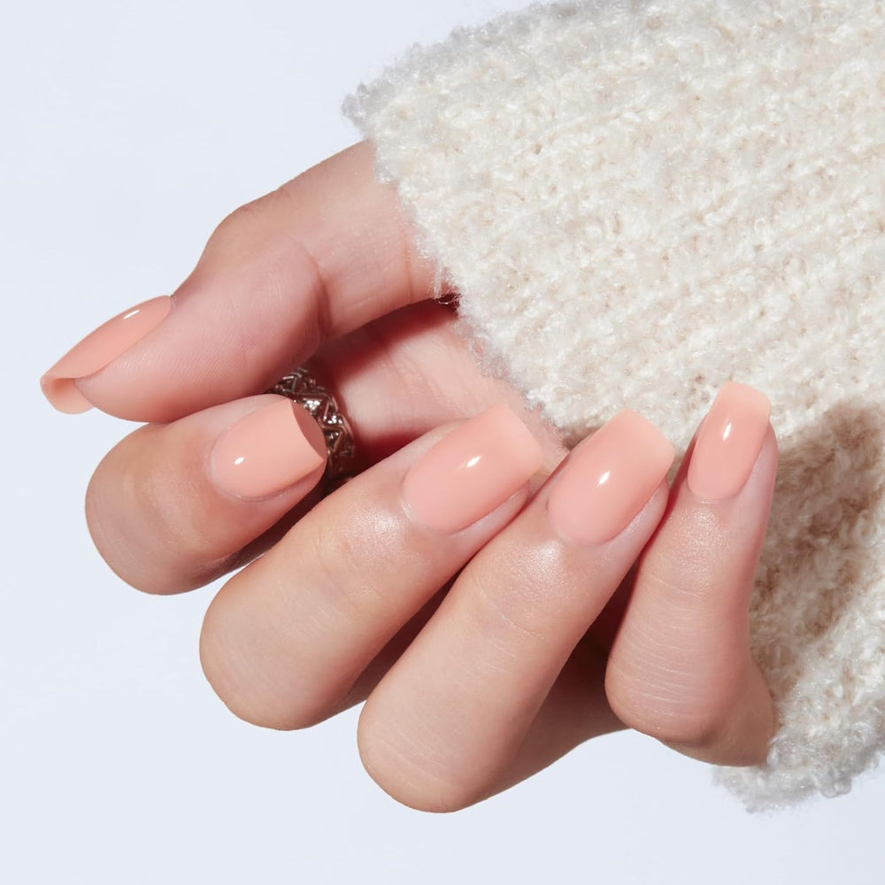 modelones close-up of semi-transparent nail texture for natural finish