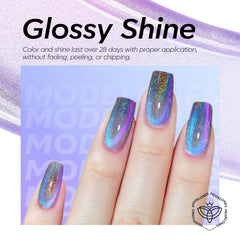 modelones texture glitter macro revealing metallic pigments for intense reflectivity