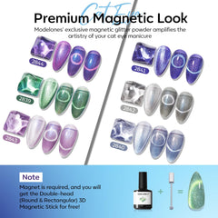 modelones textured brush stroke of gel polish showing pearlescent shimmer and coverage