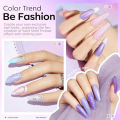 modelones texture swipe showing pearlescent shimmer for eye-catching finish