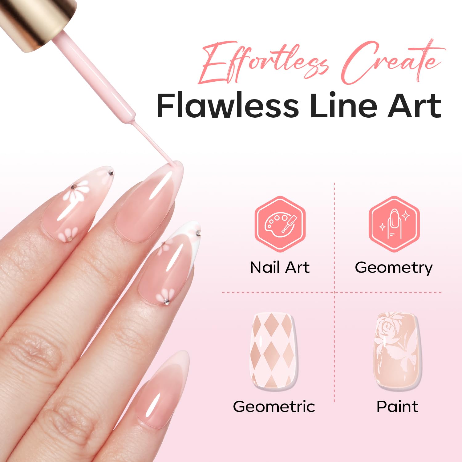 modelones gel texture swirl demonstrating smooth, non-running formula
