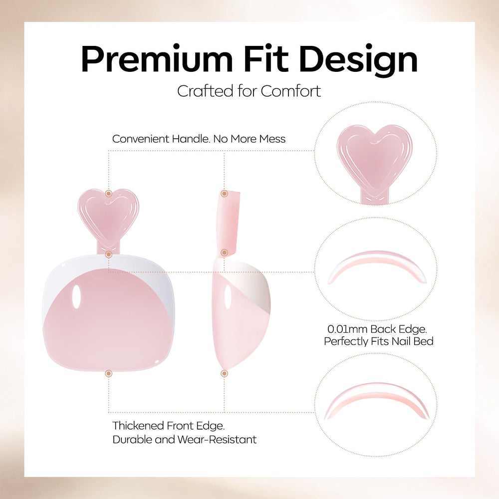 modelones press-on toenails worn with sandals showing a polished pedicure benefit