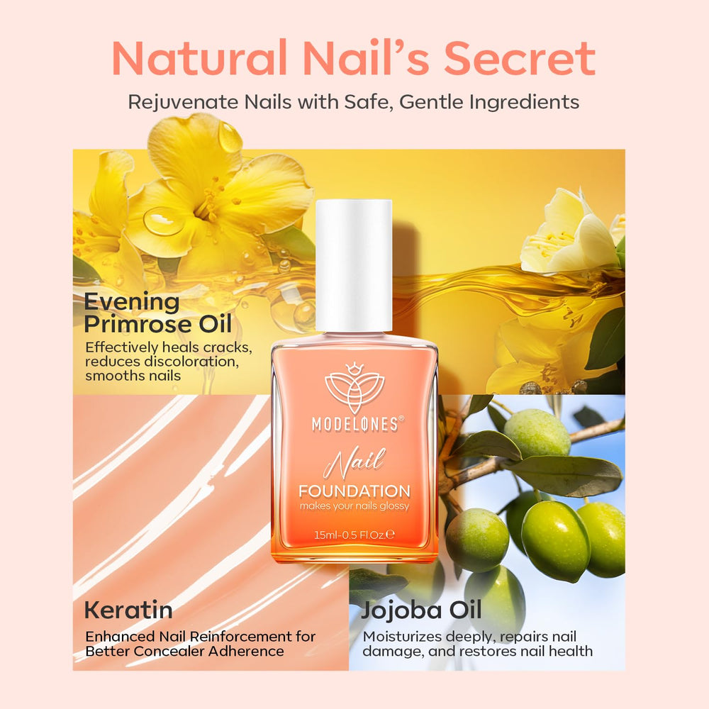 modelones applied to toenail demonstrating use on feet benefit: strengthens toenails too