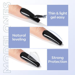 modelones texture droplet close-up showing self-leveling smooth finish advantage