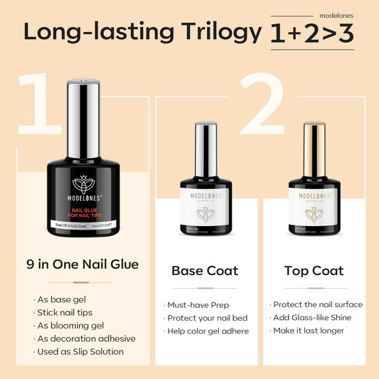 modelones top coat brush close-up for smooth precise application