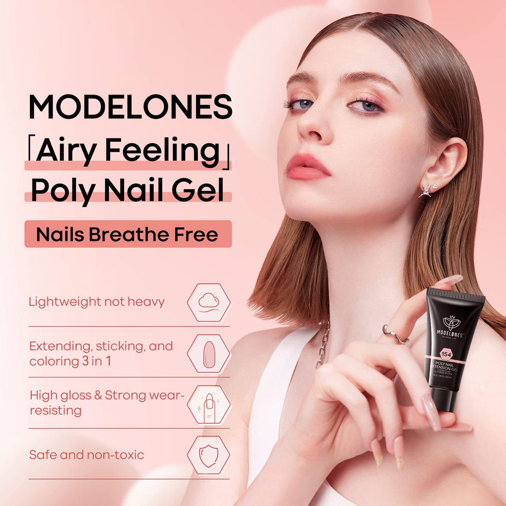 modelones topcoat shine over cured gel emphasizing long-lasting gloss