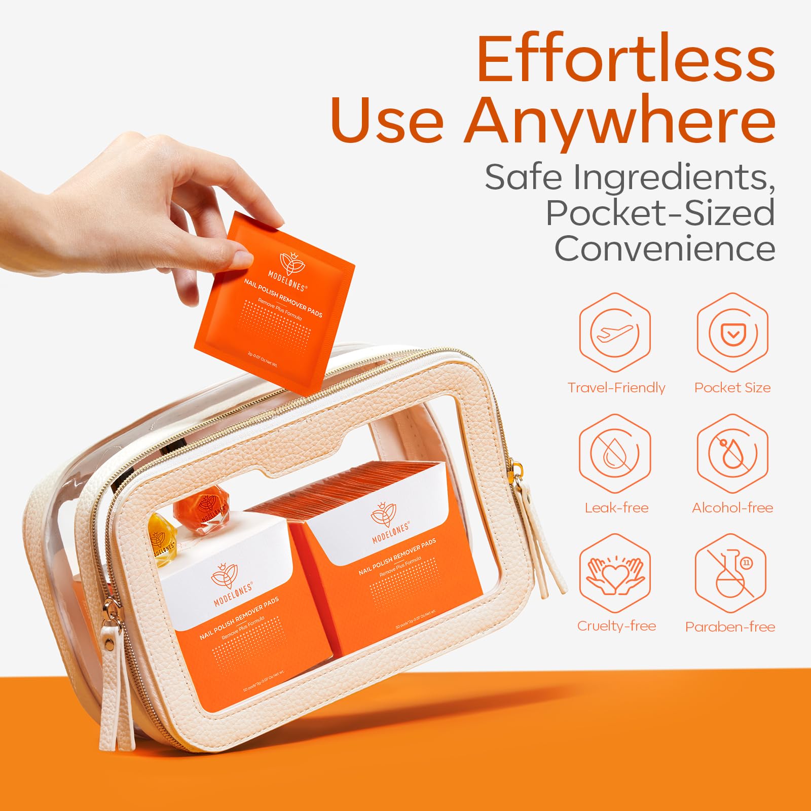 modelones travel pouch inside handbag for on-the-go convenience