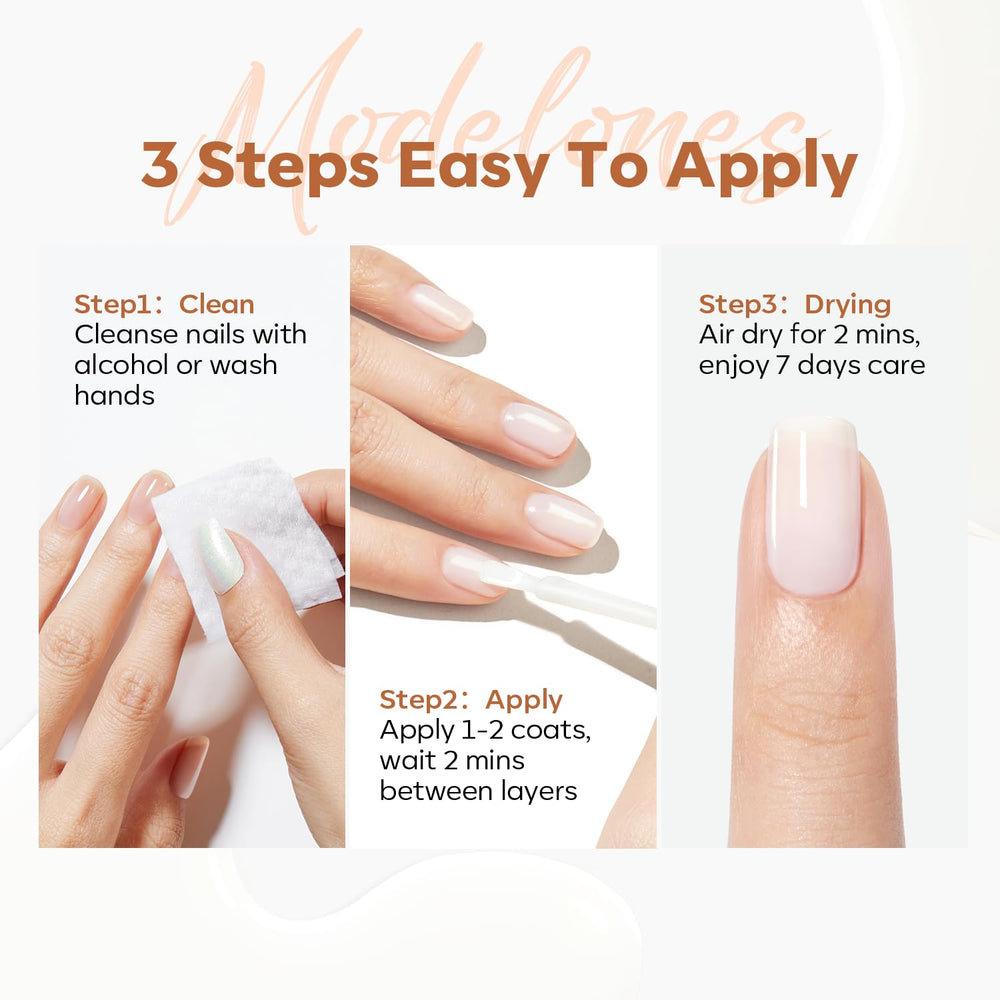 modelones travel ready pouch with bottle for on-the-go nail care benefit
