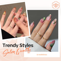 modelones wand in use above nail demonstrating quick magnetic stripe