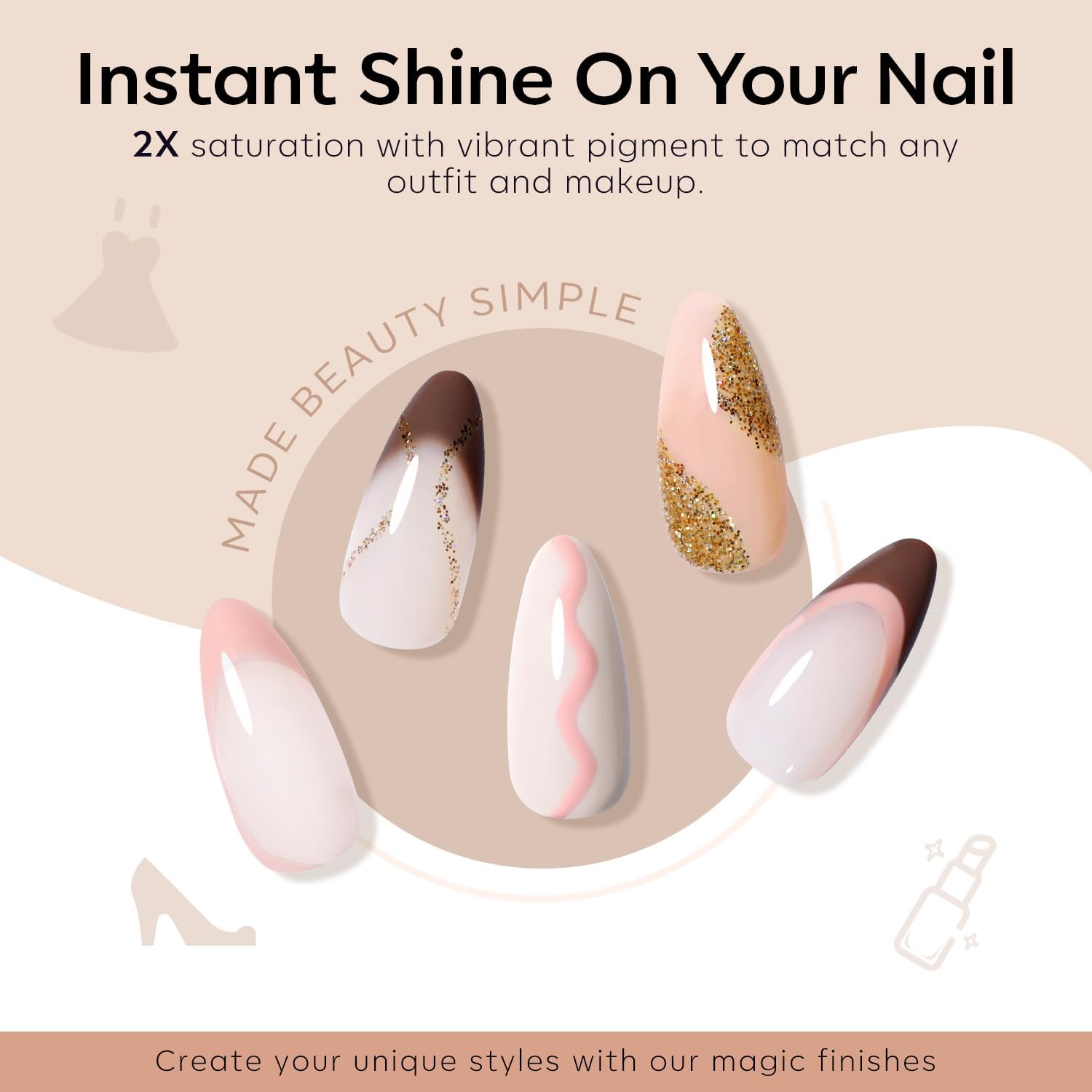 modelones manicure at a wedding scene showing elegant, camera-ready nails