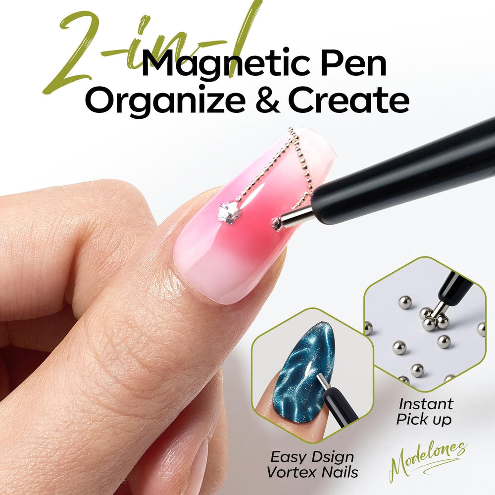 modelones y-shaped magnet detail creating centered flower-effect highlights