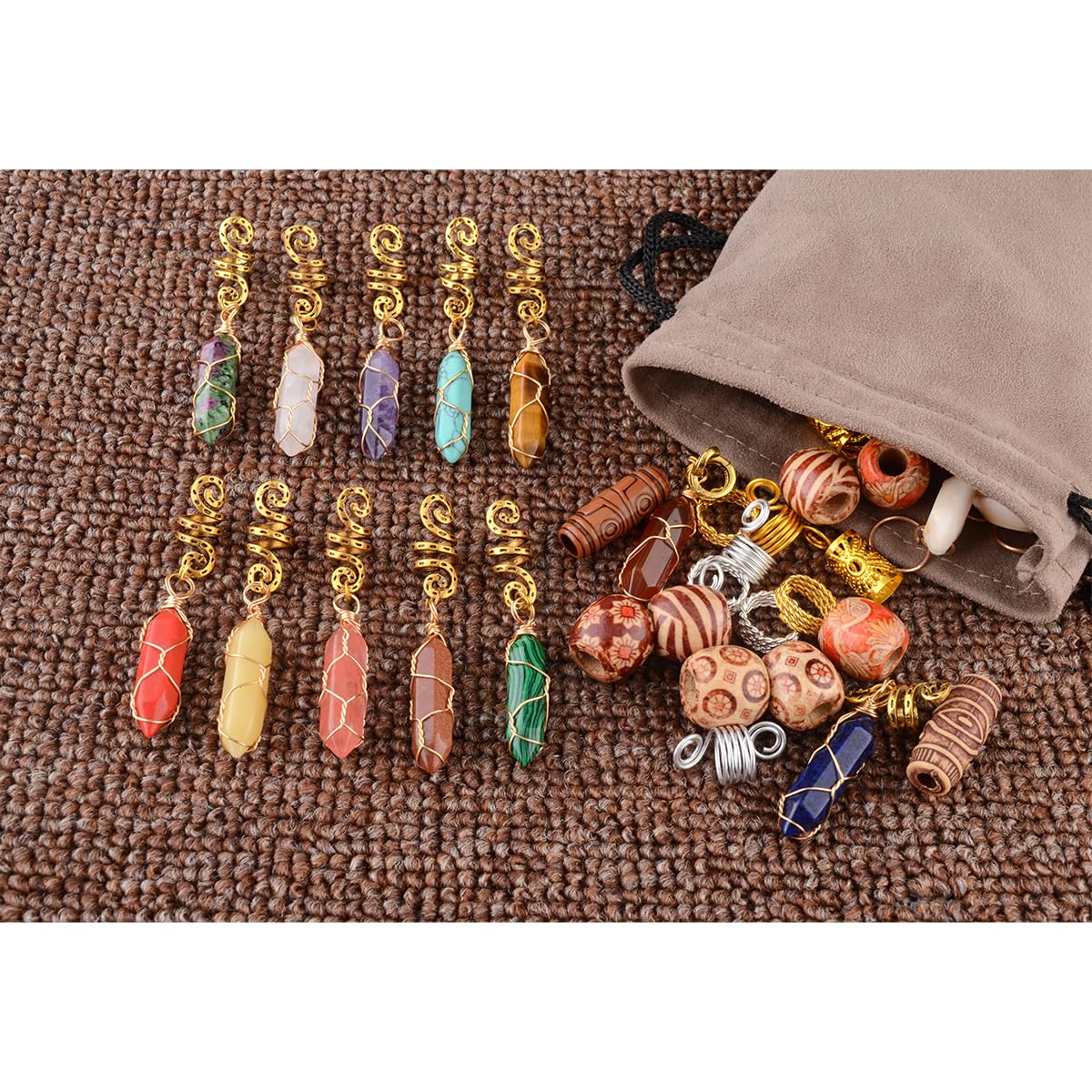 Modpion crystal pendants close-up highlighting sparkle for eye-catching braid accents
