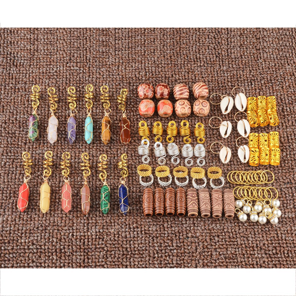 Modpion metal coils and cuffs on a braid demonstrating secure decorative hold