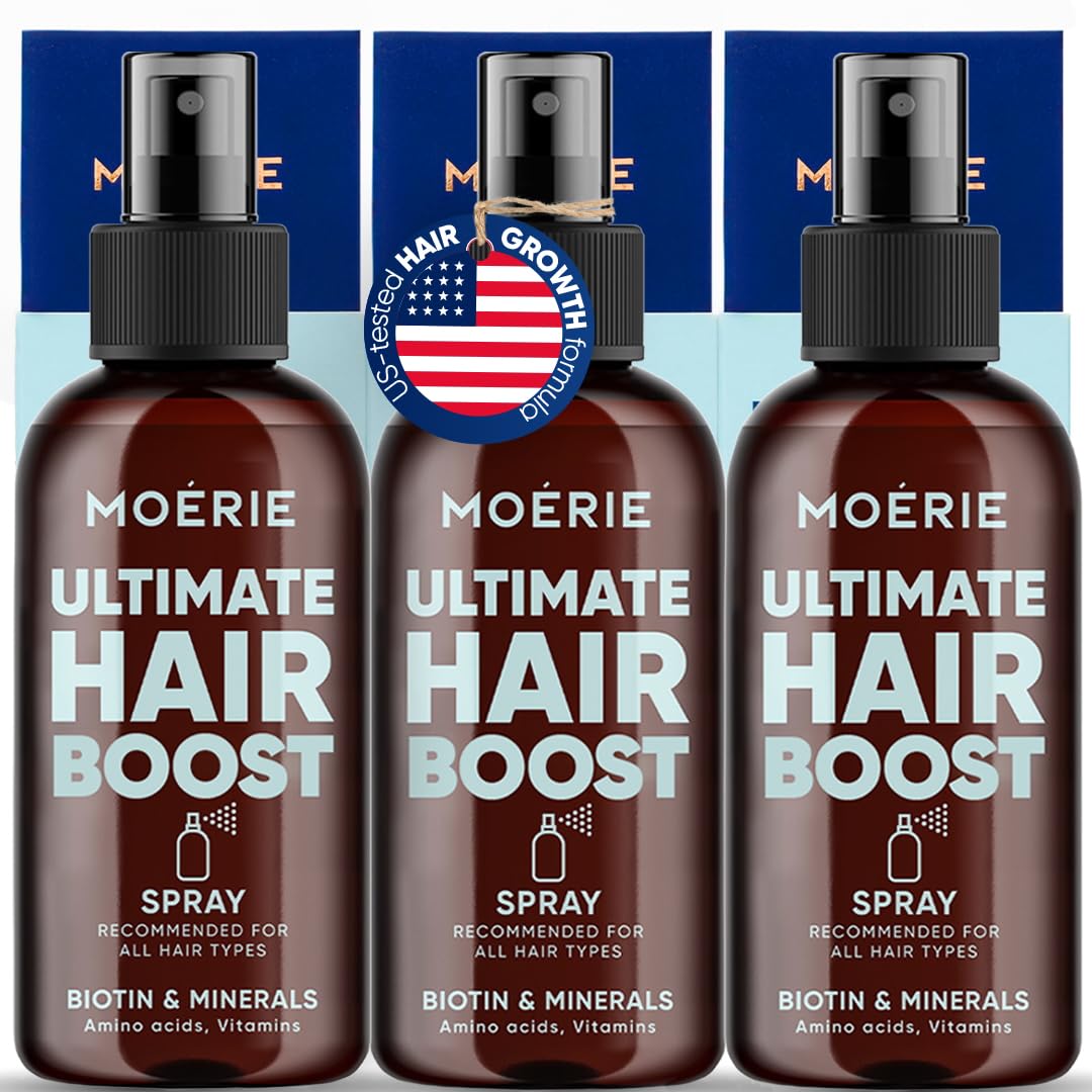 Moerie front packaging spray showing bottle and label for easy identification and confidence