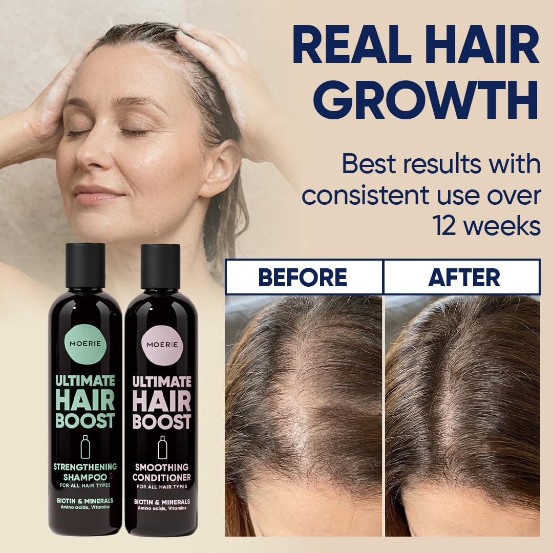 Moerie shampoo pouring texture demonstrating gentle, sulfate-free cleanse