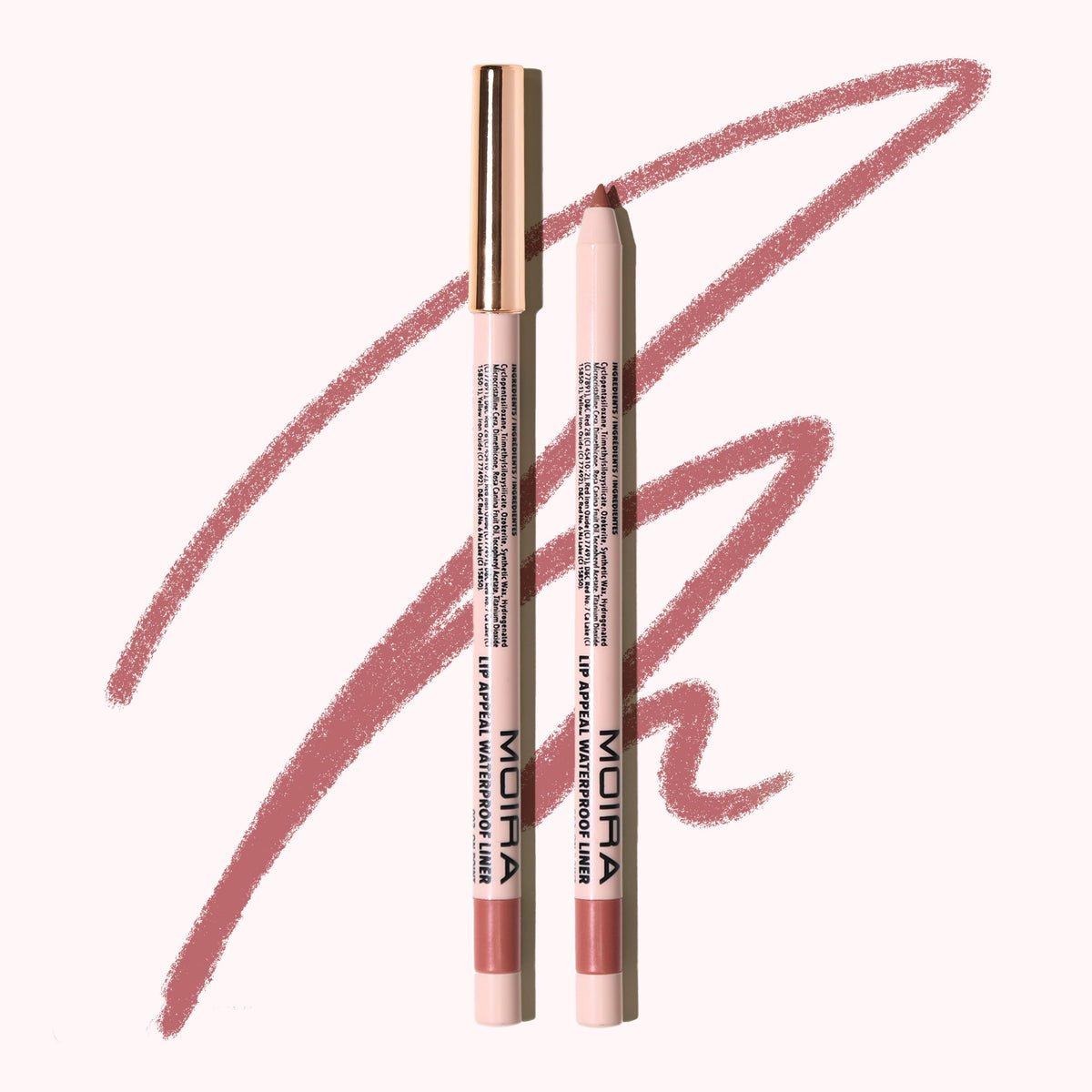 Moira Lip Appeal Dolly front packaging showing slim pencil and shade for precise application