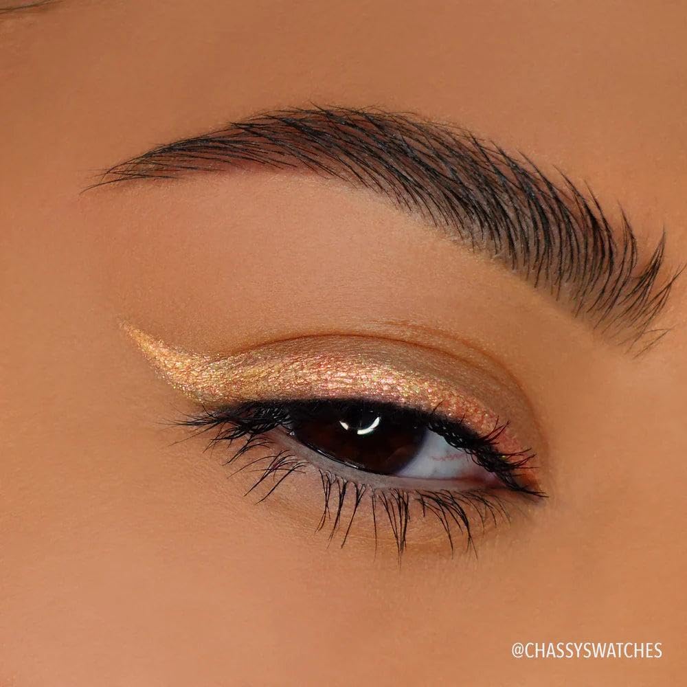 Moira applied wing liner demonstrating crisp lines and definition