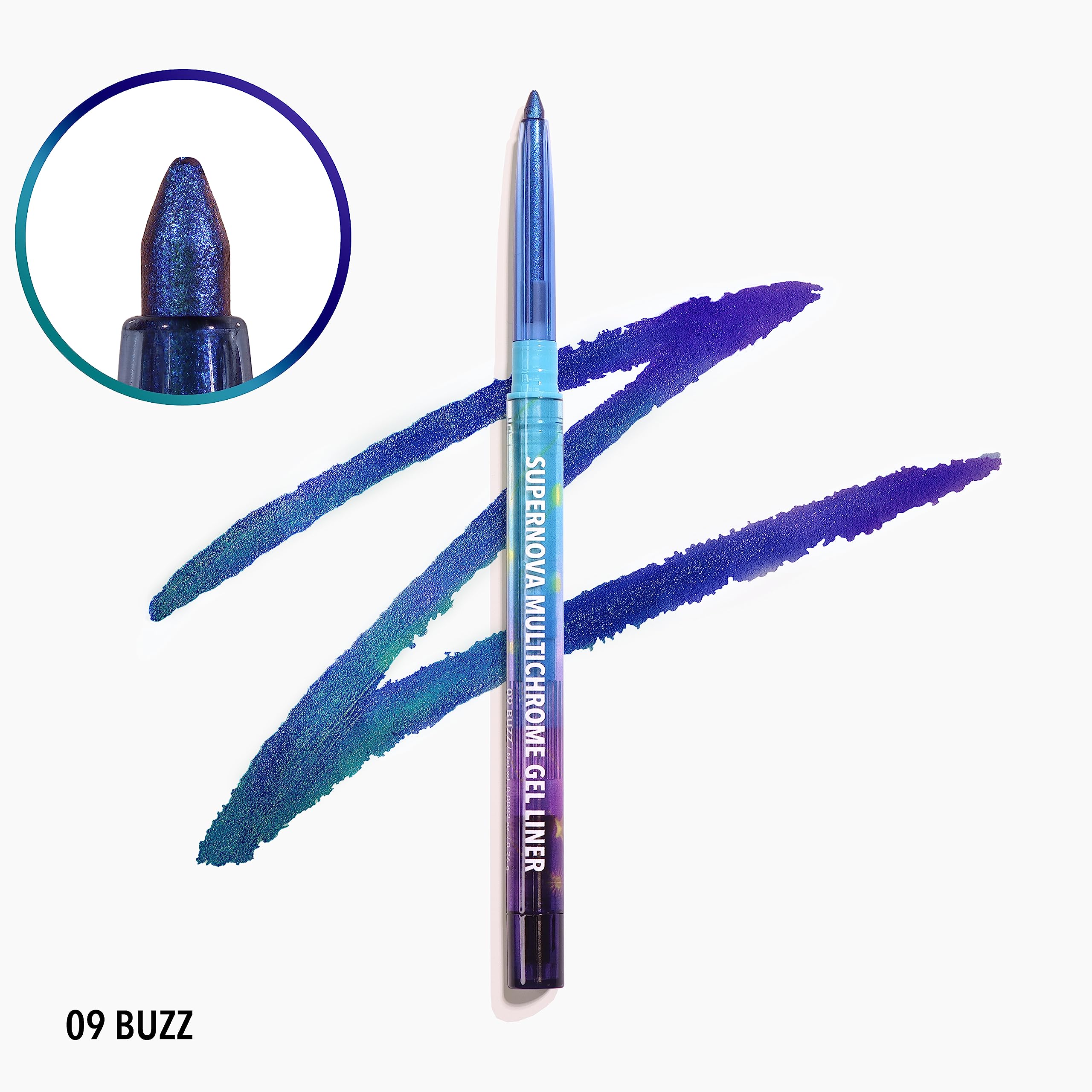 Moira Supernova Buzz front packaging showing shade and compact design for travel