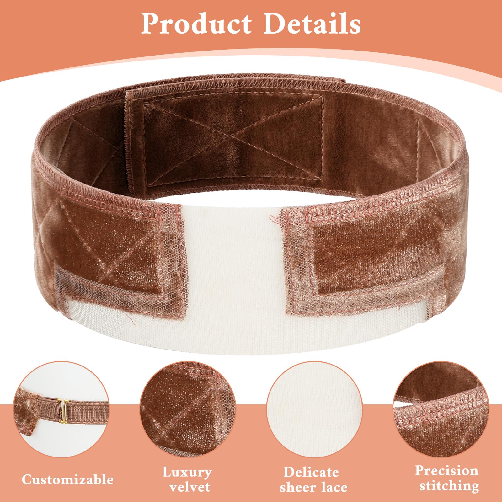 Molain adjustable slide buckle detail showing durable stitching and customizable fit benefit