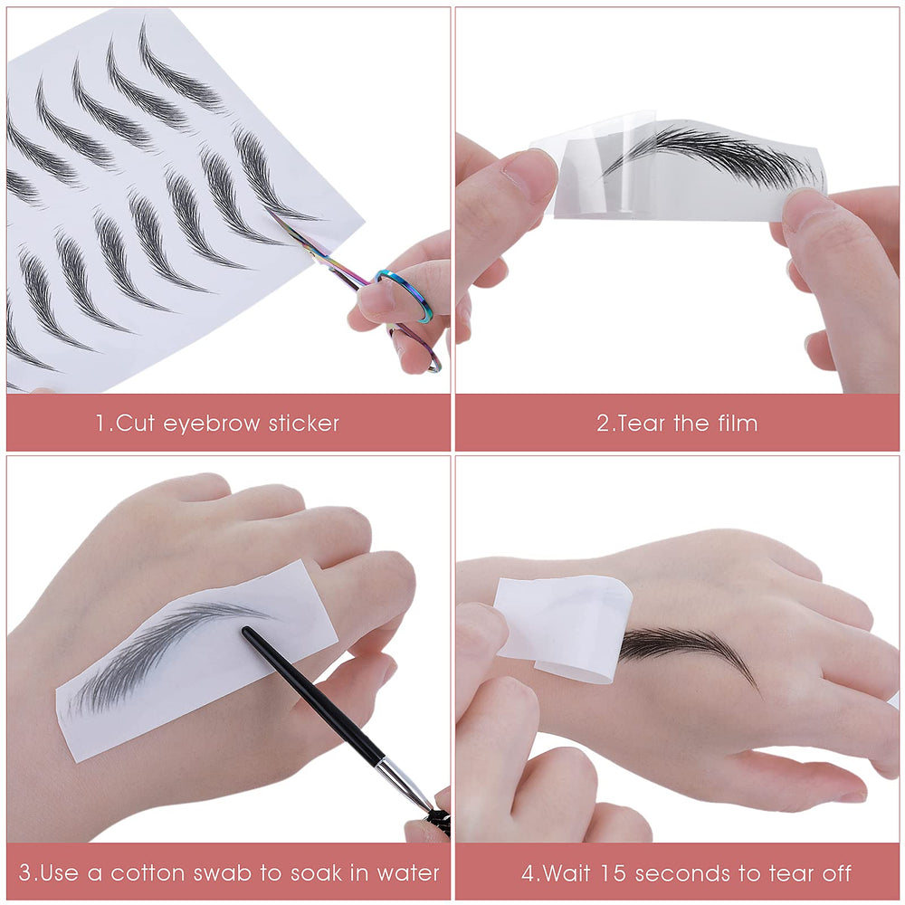 Molain peeled transfer revealing natural-looking brows for polished appearance