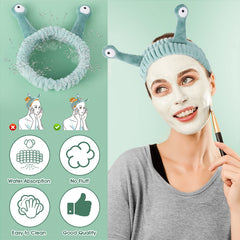 Molain headband worn during skincare keeping hair away for convenience