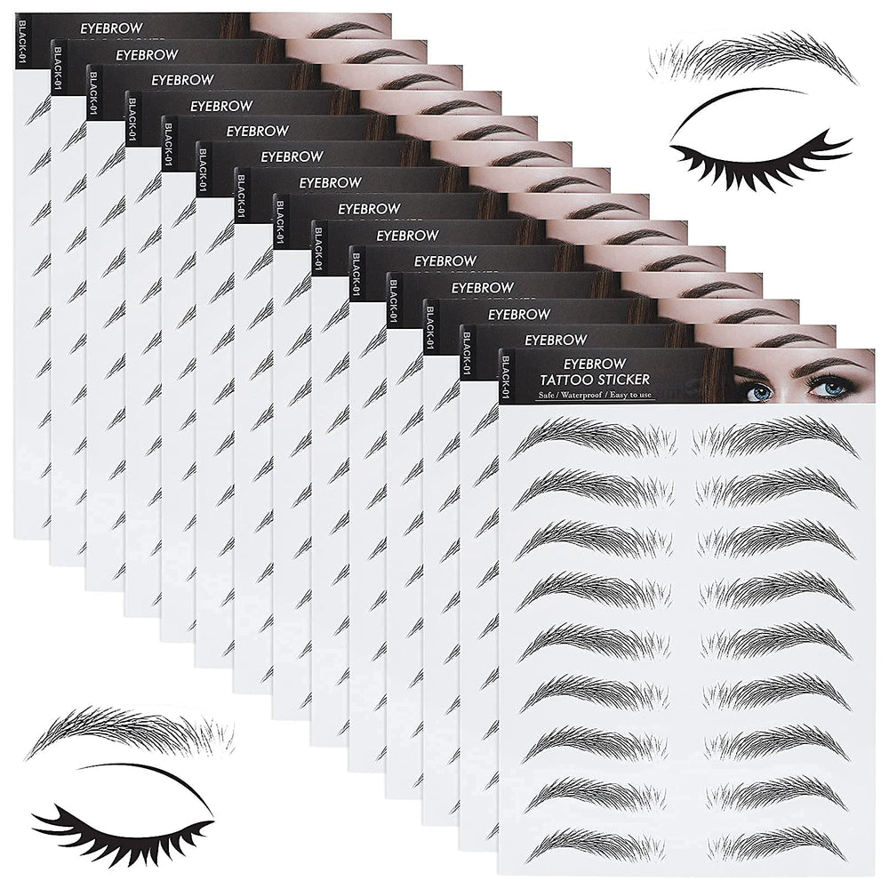 Molain two style sheets laid flat showing selectable brow shapes