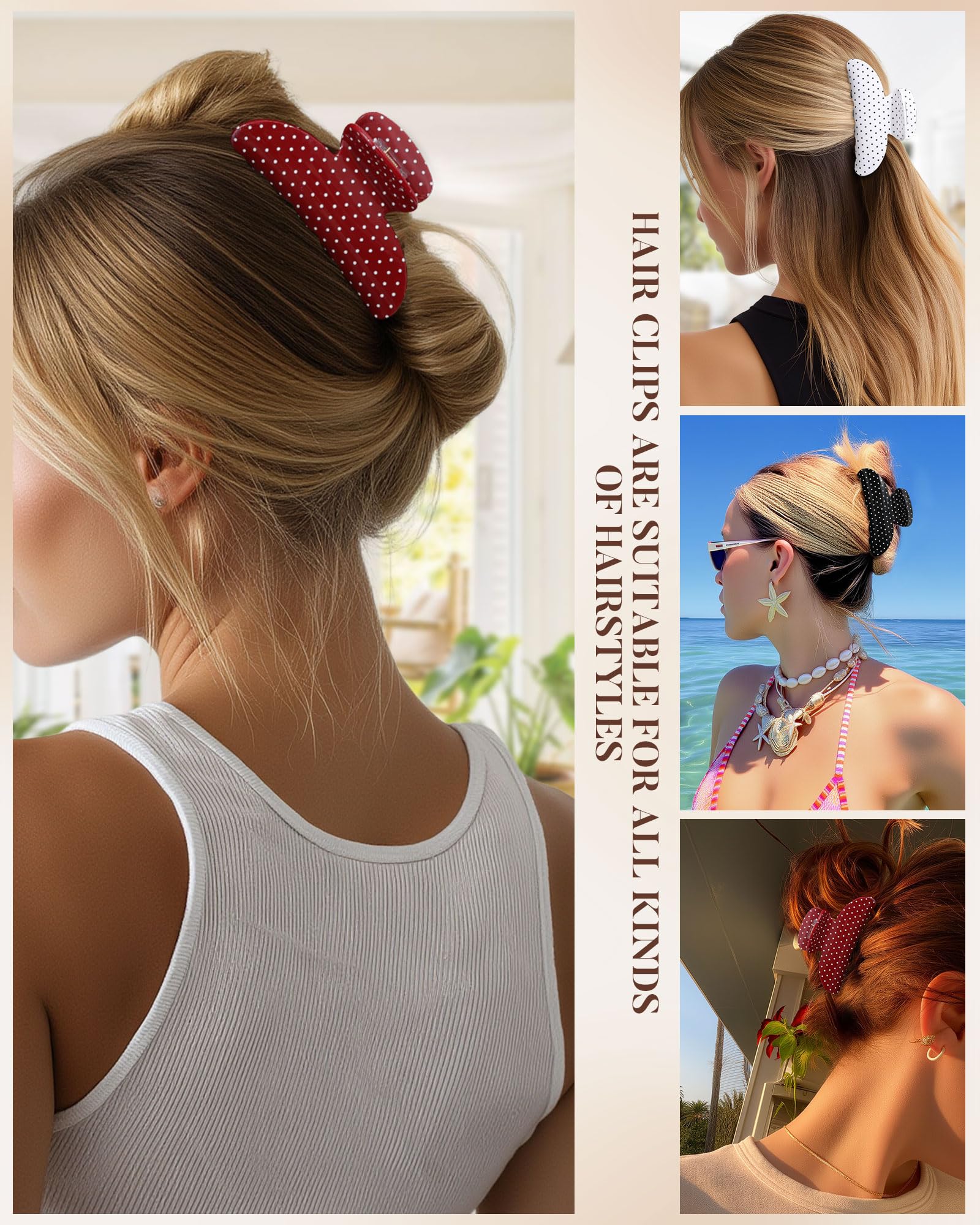 Molans clip securing a half-up hairstyle demonstrating secure non-slip hold