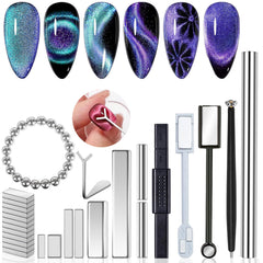 MOLILON front kit arrangement showing all 46 pieces for versatile nail art