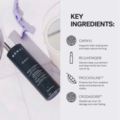 MONAT hair lengths after wash showing smoother, detangled finish and manageability