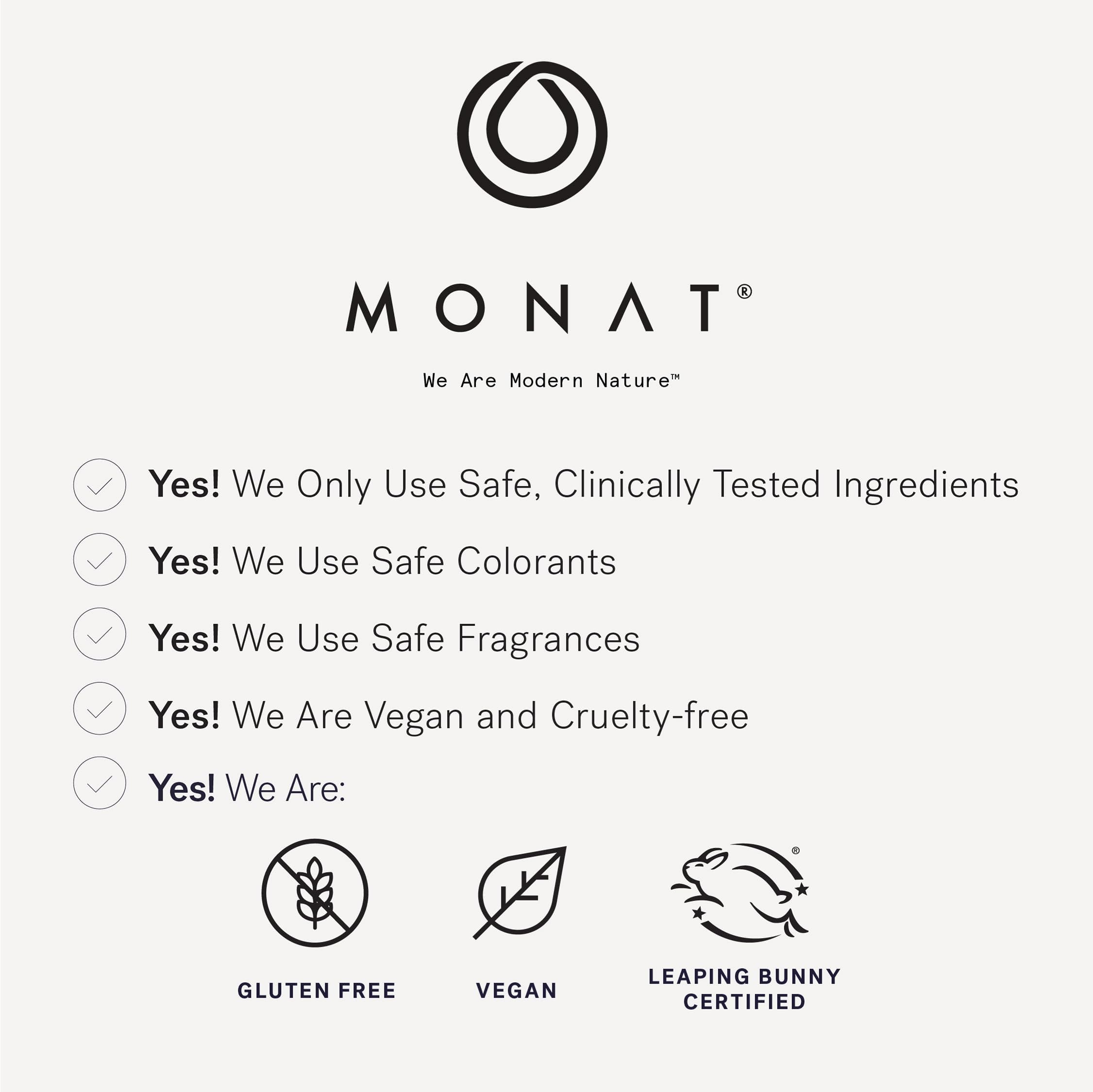 MONAT rosemary mint pea extract closeup showing natural ingredients benefit