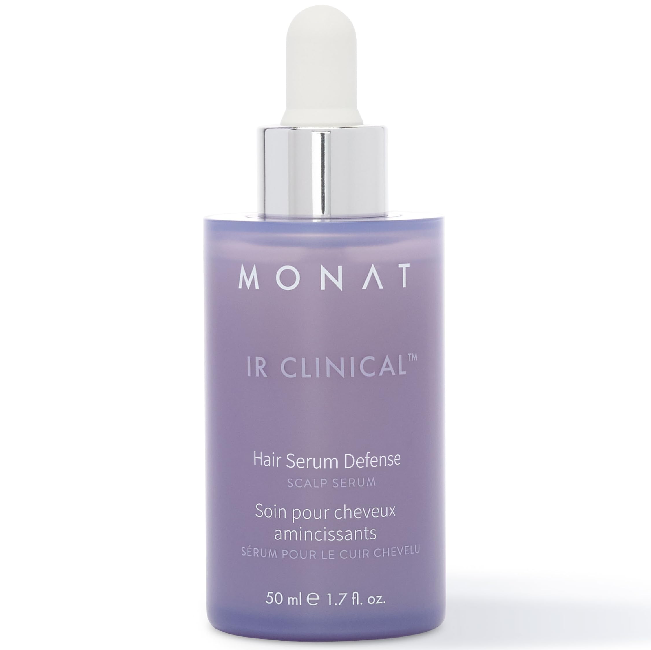 MONAT bottle front view showing label and non-greasy benefit