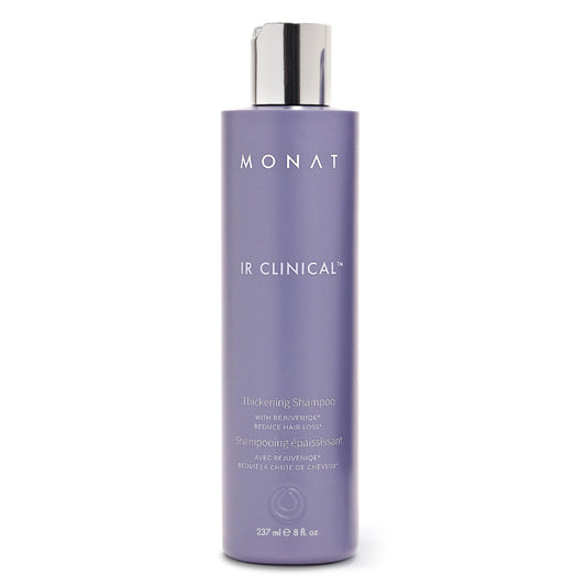 MONAT bottle front view showing sleek packaging and volume benefits