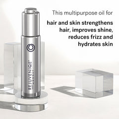 MONAT bottle next to ruler demonstrating the 30ml travel-friendly benefit