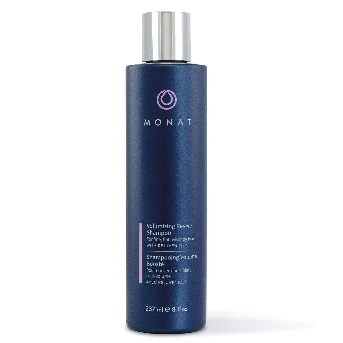 MONAT bottle front view showing volumizing shampoo benefits