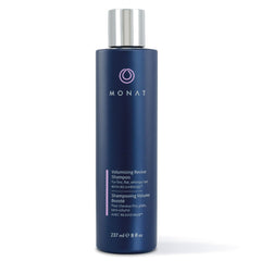 MONAT bottle front view showing volumizing shampoo benefits