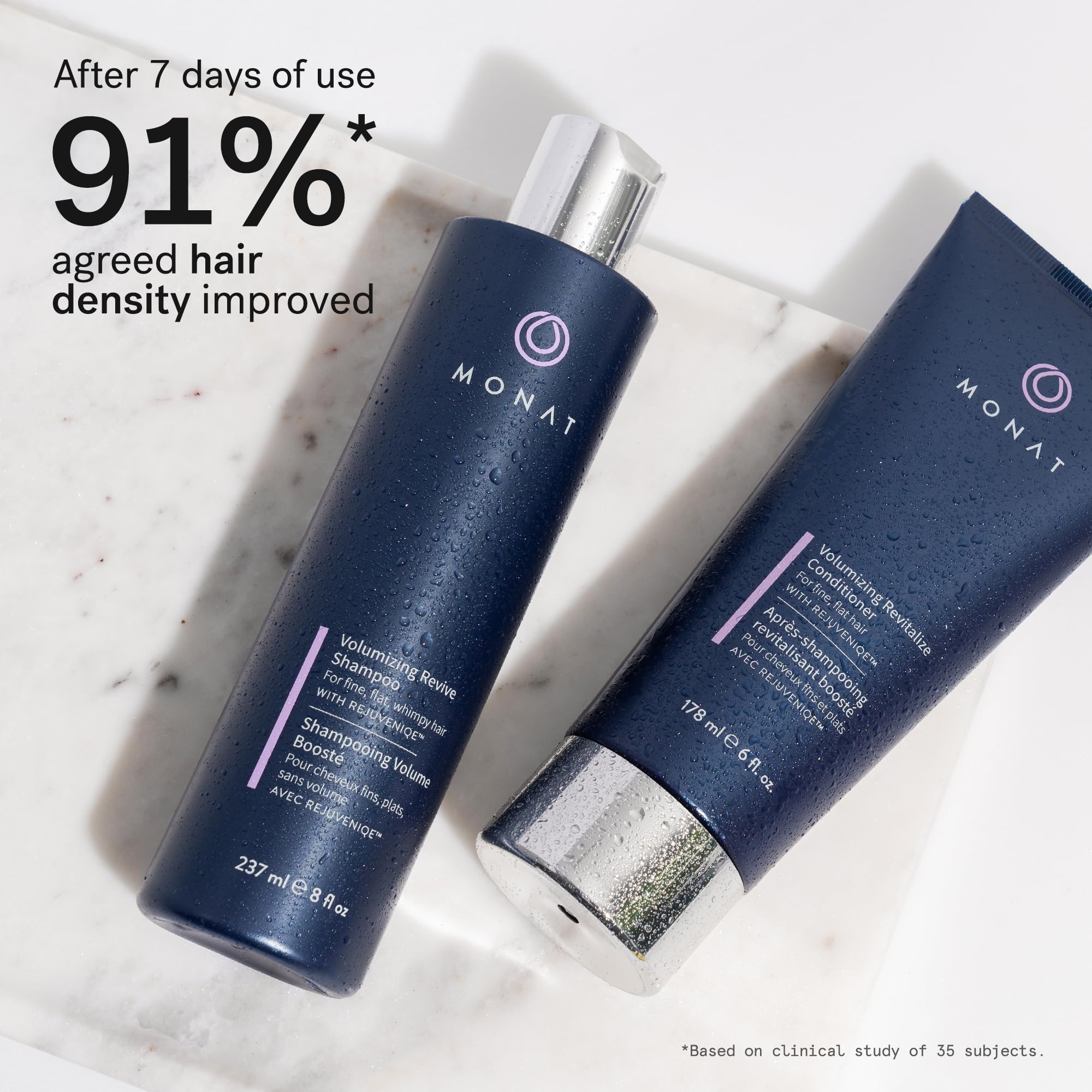 MONAT close-up texture of conditioner showing lightweight cream