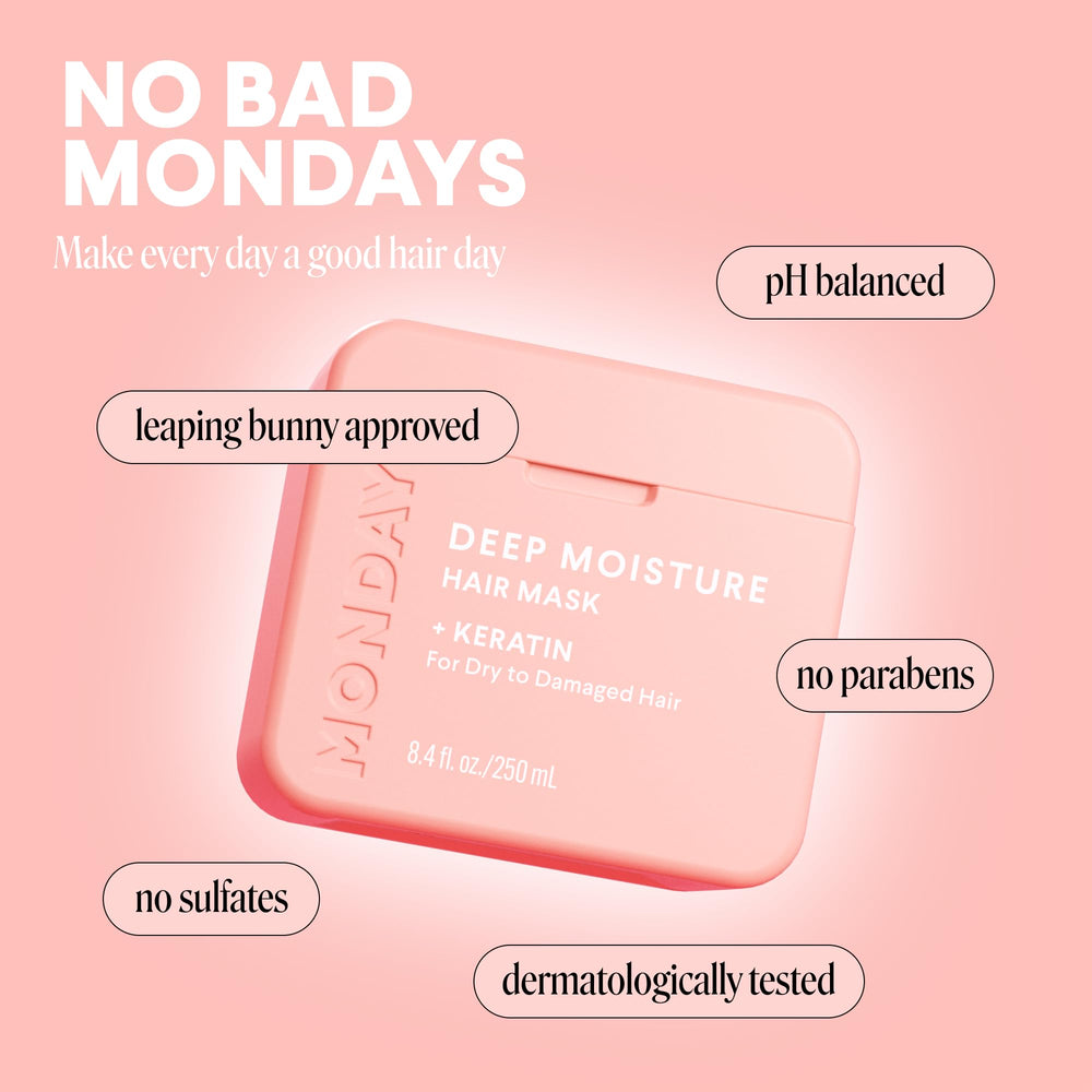MONDAY HAIRCARE applying mask on wet hair for smoother strands