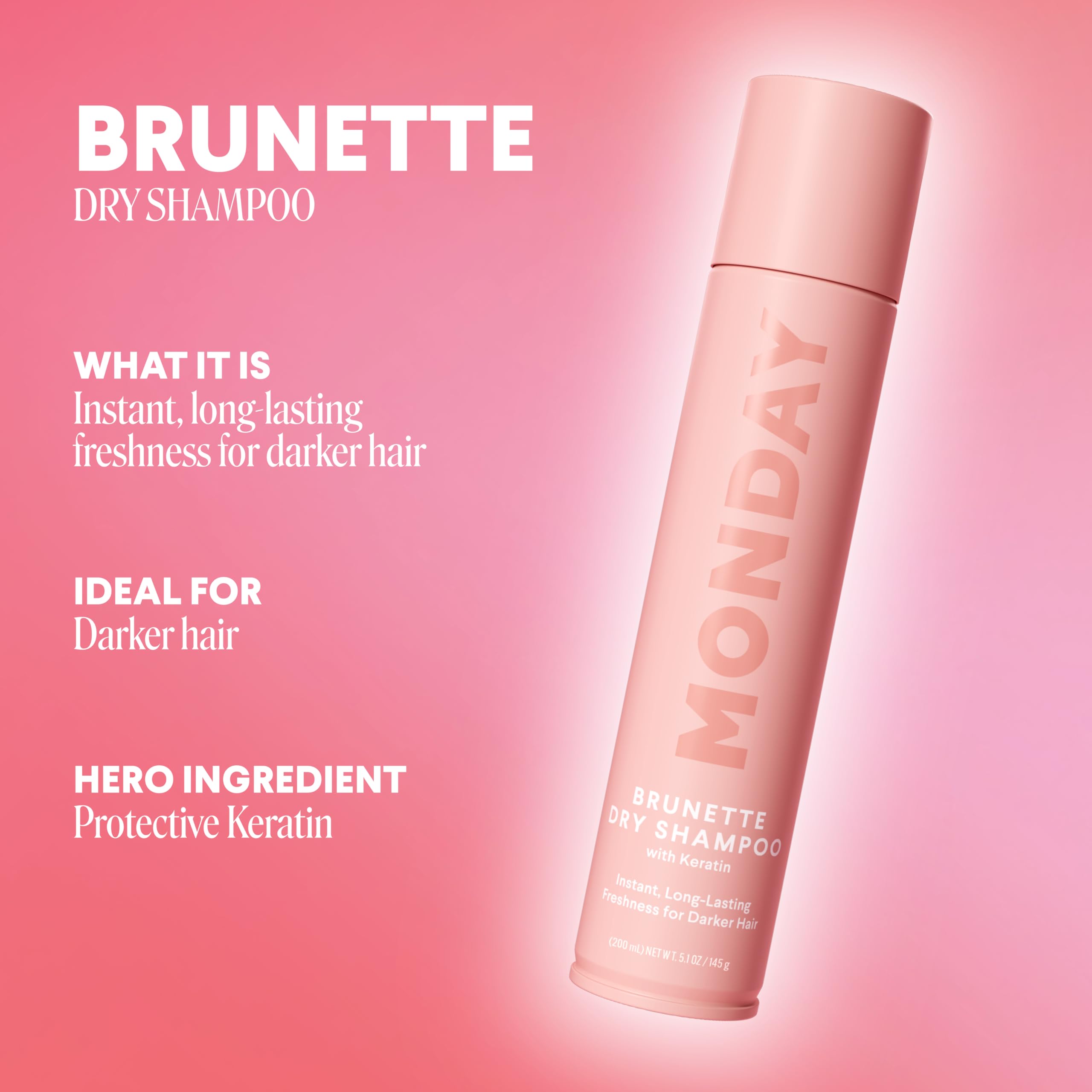 MONDAY HAIRCARE brunette nozzle detail displaying precise application benefit